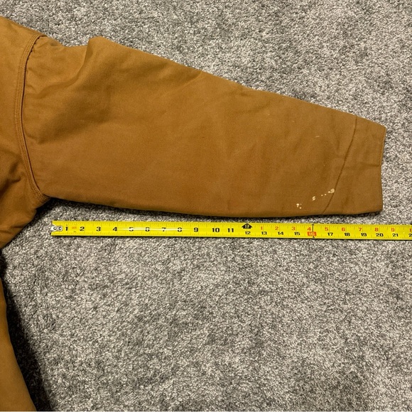 Carhartt Jacket Mens 48 Regular Brown‎ Blanket Lined Corduroy Duck Canvas Button - Picture 6 of 11